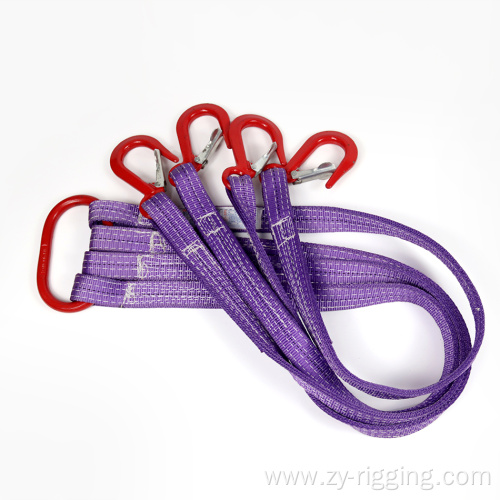 durable polyester webbing manual lift sling combined slings